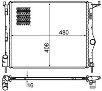 MAHLE CR1765000S - Radiador, refrigeración del motor - BEHR