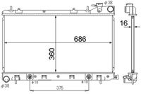 MAHLE CR1874000S - Radiador, refrigeración del motor - BEHR