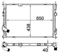 MAHLE CR2058000S - Radiador, refrigeración del motor - BEHR