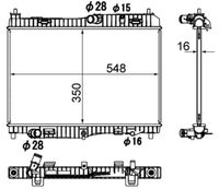 MAHLE CR1896000S - Radiador, refrigeración del motor - BEHR