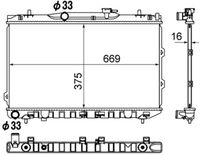 MAHLE CR1897000S - Radiador, refrigeración del motor - BEHR