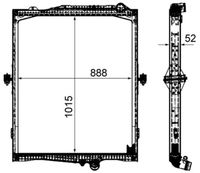 MAHLE CR2095000P - Radiador, refrigeración del motor - BEHR *** PREMIUM LINE ***