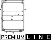 MAHLE CR 214 000P - Radiador, refrigeración del motor