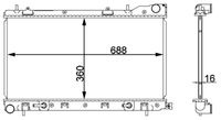 MAHLE CR2165000S - Radiador, refrigeración del motor - BEHR