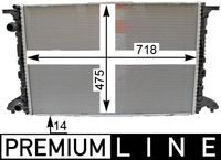 MAHLE CR2176000P - Radiador, refrigeración del motor - BEHR *** PREMIUM LINE ***