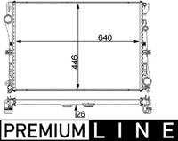 MAHLE CR2101000P - Código de motor: OM 654.920<br>Equipamiento de vehículo: para vehículos con climatizador<br>Clase de caja de cambios: Transmisión automática<br>Longitud de red [mm]: 640<br>Ancho de red [mm]: 448<br>Profundidad de red [mm]: 16<br>Tipo radiador: Aletas refrigeración soldadas<br>