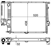 MAHLE CR280000S - Radiador, refrigeración del motor - BEHR