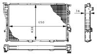 MAHLE CR242000S - Radiador, refrigeración del motor - BEHR