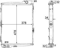 MAHLE CR253000S - Radiador, refrigeración del motor - BEHR