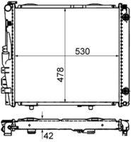 MAHLE CR290000S - Radiador, refrigeración del motor - BEHR