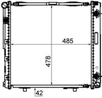 MAHLE CR292000S - Radiador, refrigeración del motor - BEHR