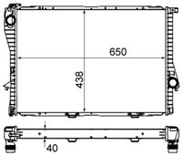 MAHLE CR295000S - Radiador, refrigeración del motor - BEHR