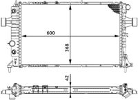 MAHLE CR320000S - Radiador, refrigeración del motor - BEHR