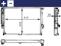 MAHLE CR326001S - Radiador, refrigeración del motor - BEHR