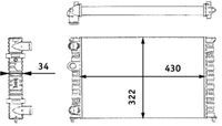 MAHLE CR364000S - Radiador, refrigeración del motor - BEHR