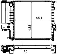 MAHLE CR330000S - Clase de caja de cambios: Caja de cambios manual<br>Tipo radiador: Aletas refrigeración soldadas<br>Calefacción / Refrigeración: con conexión para interruptor térmico<br>Longitud de red [mm]: 440<br>Ancho de red [mm]: 436<br>Profundidad de red [mm]: 34<br>Material depósitos de agua (radiador): Plástico<br>Se requiere adicionalmente artículo Nº: CRB 22 000P<br>Fabricante: produced by MAHLE<br>Equipamiento de vehículo: para vehículos con/sin climatización<br>Ancho de embalaje [cm]: 12,00<br>Peso neto [g]: 3924<br>h embalaje [cm]: 62,00<br>long. de embalaje [cm]: 85,0<br>