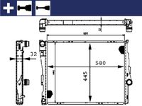 MAHLE CR455000S - Radiador, refrigeración del motor - BEHR