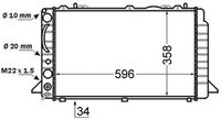 MAHLE CR396000S - Radiador, refrigeración del motor - BEHR