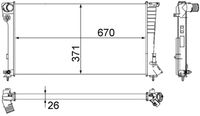 MAHLE CR504000S - Radiador, refrigeración del motor - BEHR