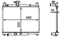 MAHLE CR 539 000S - Radiador, refrigeración del motor