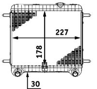 MAHLE CR 550 000P - Radiador, refrigeración del motor