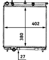 MAHLE CR558000S - Radiador, refrigeración del motor - BEHR