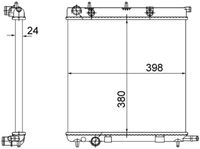 MAHLE CR556002S - Radiador, refrigeración del motor - BEHR