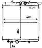 MAHLE CR527000S - Radiador, refrigeración del motor - BEHR