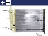 MAHLE CR 599 000S - Radiador, refrigeración del motor