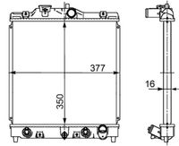 MAHLE CR 611 000S - Radiador, refrigeración del motor