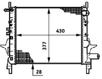 MAHLE CR 614 000P - Radiador, refrigeración del motor