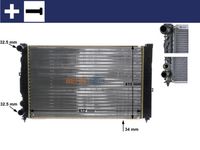 MAHLE CR647000S - Radiador, refrigeración del motor - BEHR