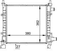 MAHLE CR626000S - Radiador, refrigeración del motor - BEHR