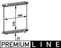 MAHLE CR703000P - Radiador, refrigeración del motor - BEHR *** PREMIUM LINE ***