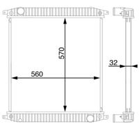 MAHLE CR703000S - Radiador, refrigeración del motor - BEHR