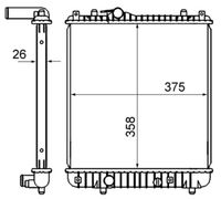 MAHLE CR837000S - Radiador, refrigeración del motor - BEHR