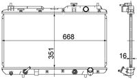 MAHLE CR740000S - Radiador, refrigeración del motor - BEHR