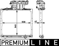 MAHLE CR770000P - Radiador, refrigeración del motor - BEHR *** PREMIUM LINE ***