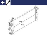 MAHLE CR881000S - Radiador, refrigeración del motor - BEHR