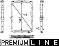 MAHLE CR819000P - Radiador, refrigeración del motor - BEHR *** PREMIUM LINE ***