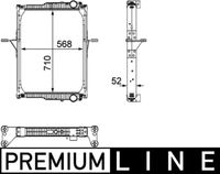 MAHLE CR822000P - Radiador, refrigeración del motor - BEHR *** PREMIUM LINE ***