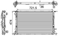 MAHLE CR911000S - Radiador, refrigeración del motor - BEHR