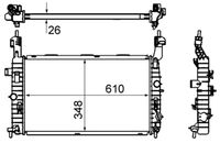 MAHLE CR833000S - Radiador, refrigeración del motor - BEHR