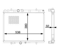 MAHLE CR 1601 000S - Radiador, refrigeración del motor