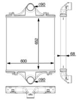 MAHLE CI90000P - Radiador de aire de admisión - BEHR *** PREMIUM LINE ***