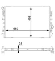 MAHLE CR1593000S - Radiador, refrigeración del motor - BEHR