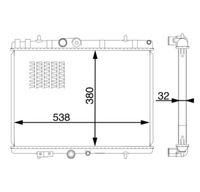 MAHLE CR1599000S - Radiador, refrigeración del motor - BEHR