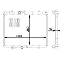 MAHLE CR1600000S - Radiador, refrigeración del motor - BEHR