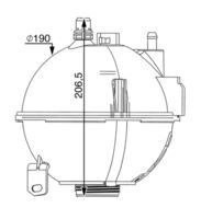 MAHLE CRT210000S - Depósito compensación, refrigerante - BEHR