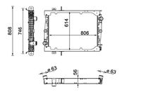 MAHLE CR 1549 000S - Radiador, refrigeración del motor